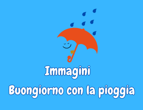 Buongiorno con la pioggia