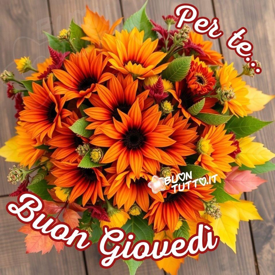 immagini-di-buon-giovedi-per-te-bouquet-fiore-colori-autunnali-foglie-bellissimo-scaricare-gratis-buontutto