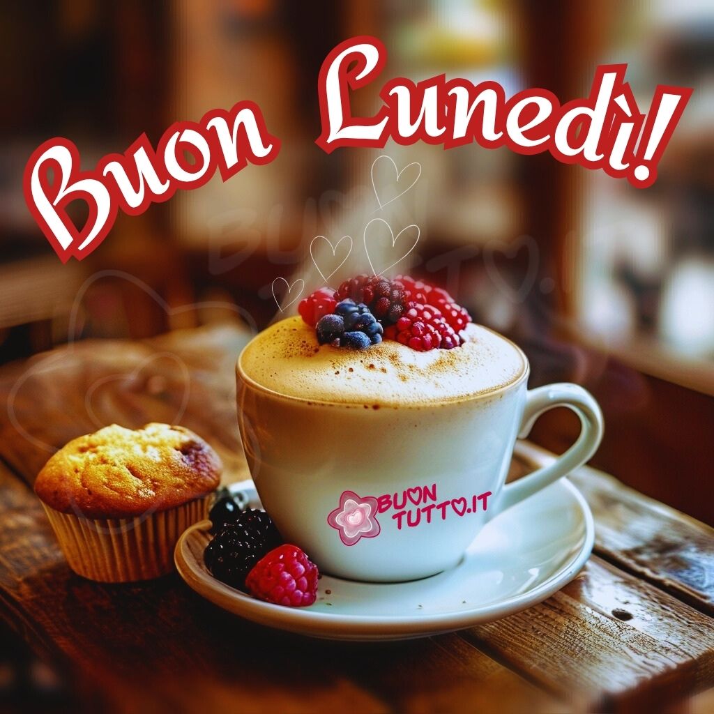 immagini-di-buon-lunedi-tortino-gustoso-cappuccino-more-rosse-lamponi-invitante-gustoso-bellissimo-scaricare-gratis-buontutto