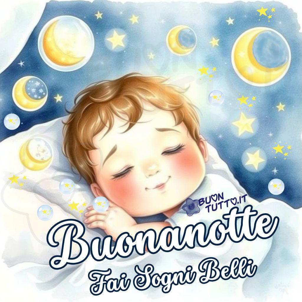 immagine-buonanotte-fate-sogni-belli-bellissima-dolcissima-bambino-dorme-sereno-luna-stelle-positiva-affettuosa-cartoon-scaricare-gratis-buontutto