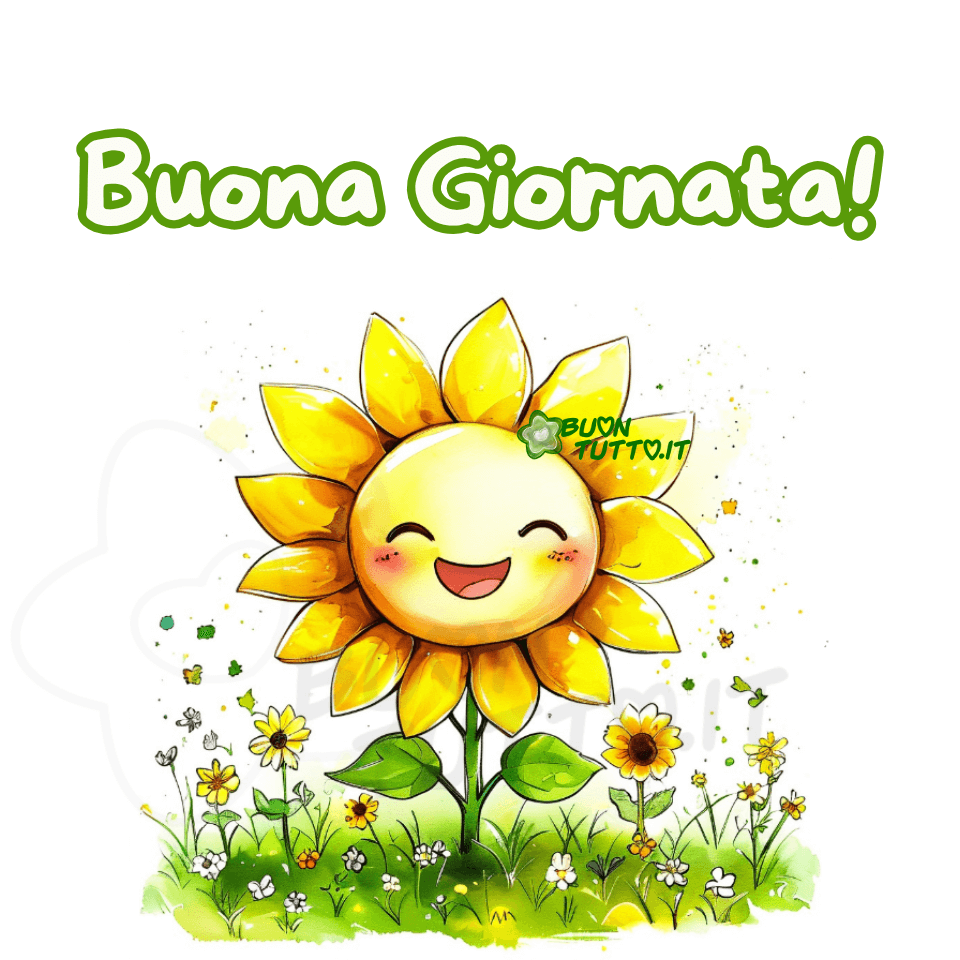 immagini-di-buongiorno-buona-giornata-girasoli-sorridente-simpatica-cartoon-fiori-bellissima-positiva-scaricare-gratis-buontutto