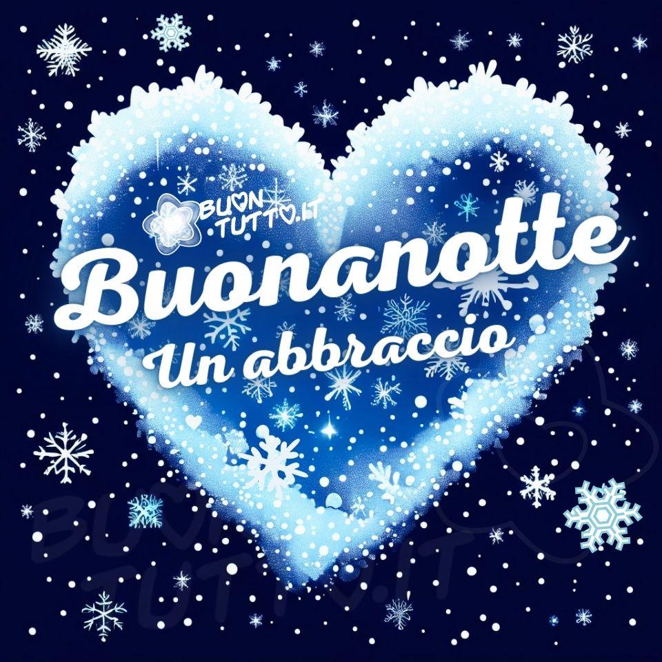 immagini-di-buonanotte-abbraccio-grande-cuore-scolpito-ghiaccio-fiocchi-neve-bellissimo-cielo-notturno-stellato-scaricare-gratis-buontutto